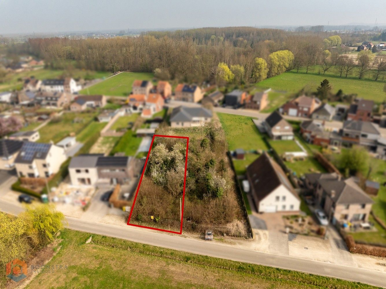 Bouwgrond van 619 m² voor halfopen bebouwing te Tildonk foto 2