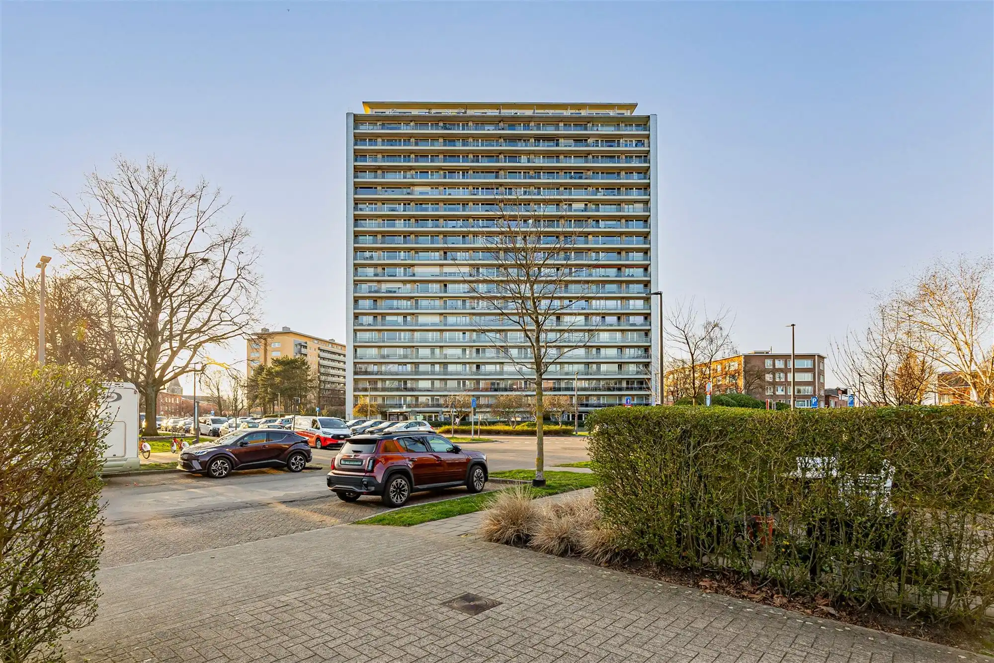 Hoofdfoto van de publicatie: Charmant 1-slpk appartement met ruim terras in Wilrijk