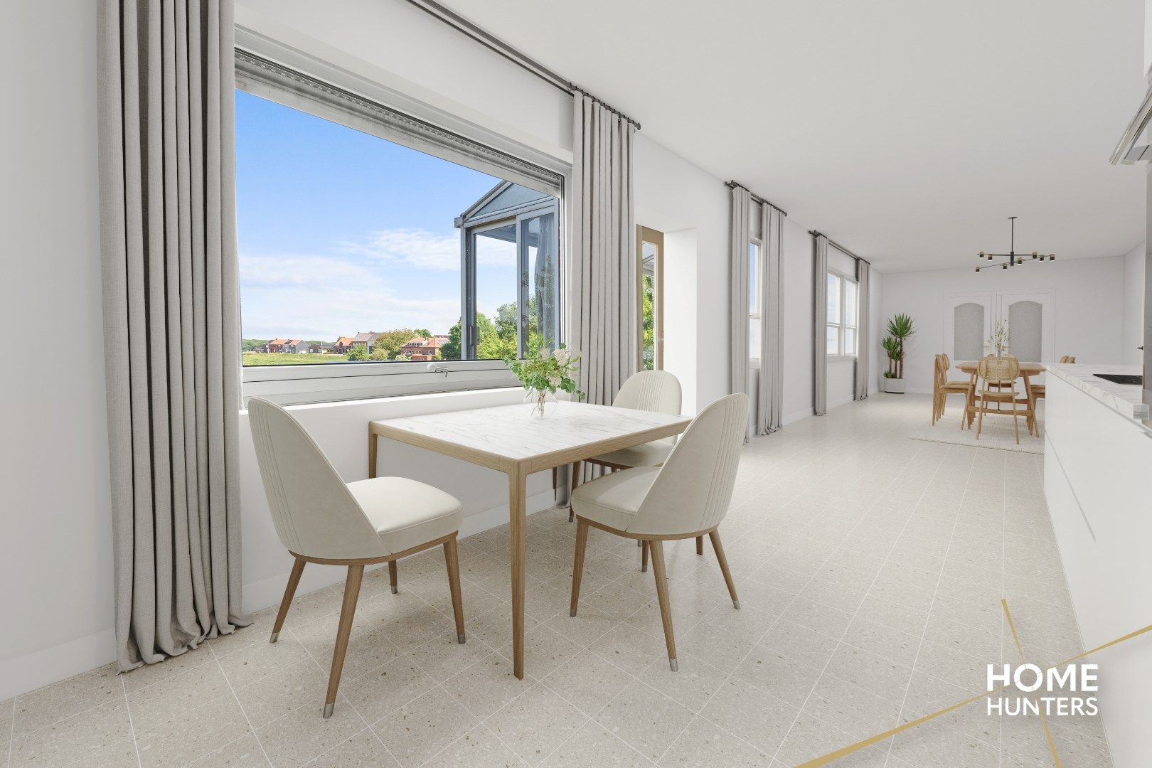 Karaktervolle woning met 6 garages en panoramisch zicht op groen landschap foto 12