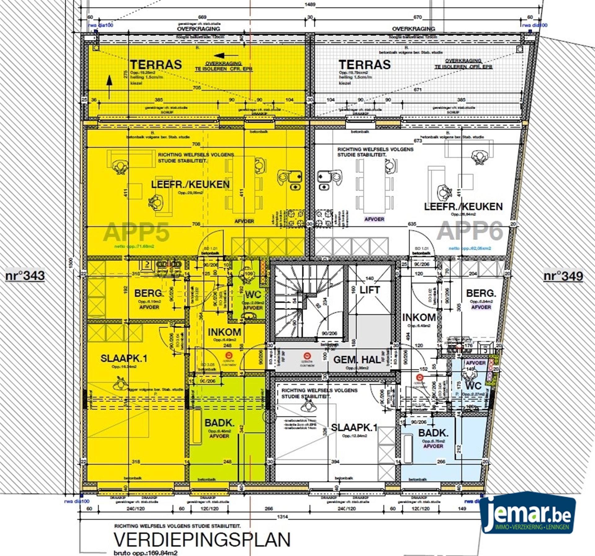 Appartement op 3de verdiep links foto 2
