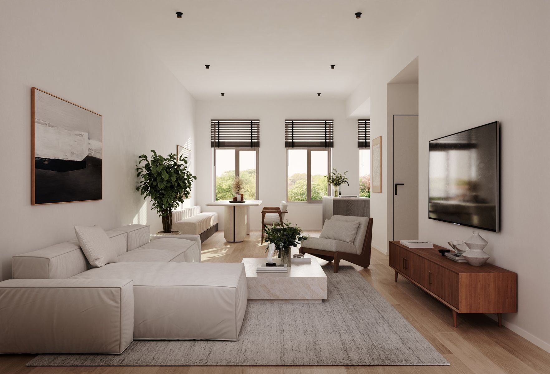 Vernieuwd appartement met grote tuin foto 4