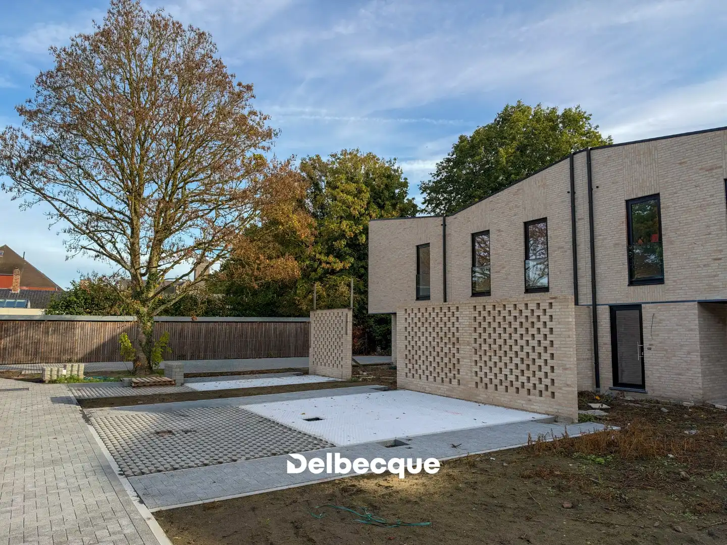 Nieuwbouwwoning met 3 slk op kleinschalig woonerf in groene omgeving nabij Brugge foto 2