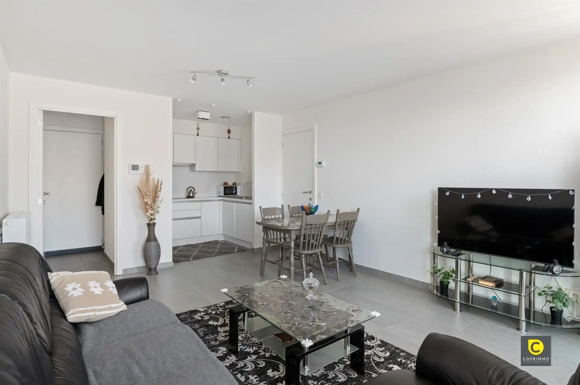 Modern 1 slpk appartement in residentie Parkhof te Mortsel foto 3