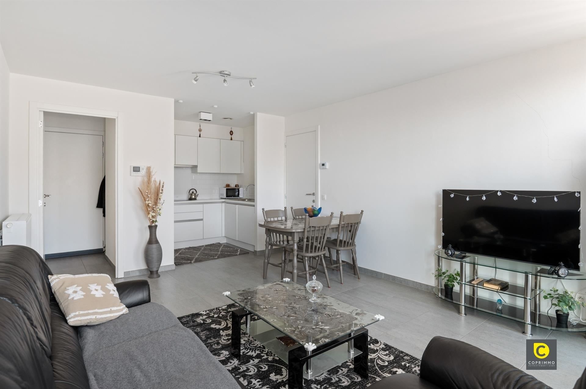 Modern 1 slpk appartement in residentie Parkhof te Mortsel foto 3