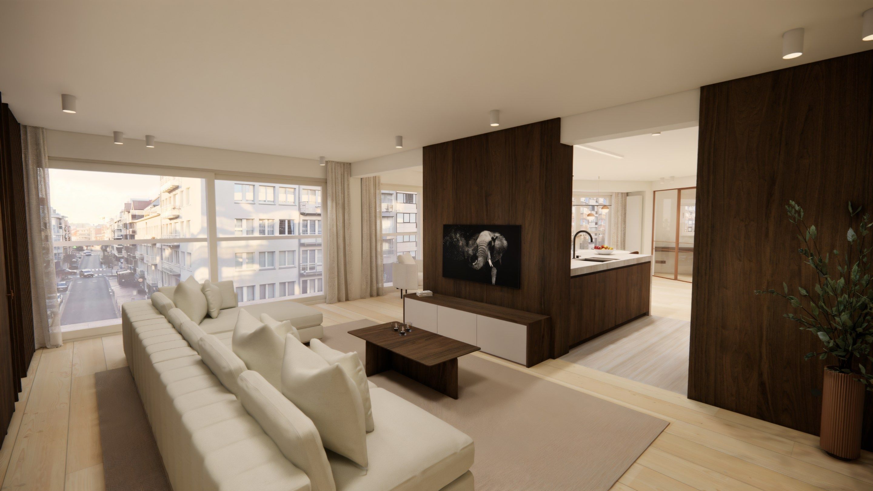 Ruim en prachtig gerenoveerd hoekappartement gelegen aan de westkant van de Lippenslaan foto {{pictureIndex}}