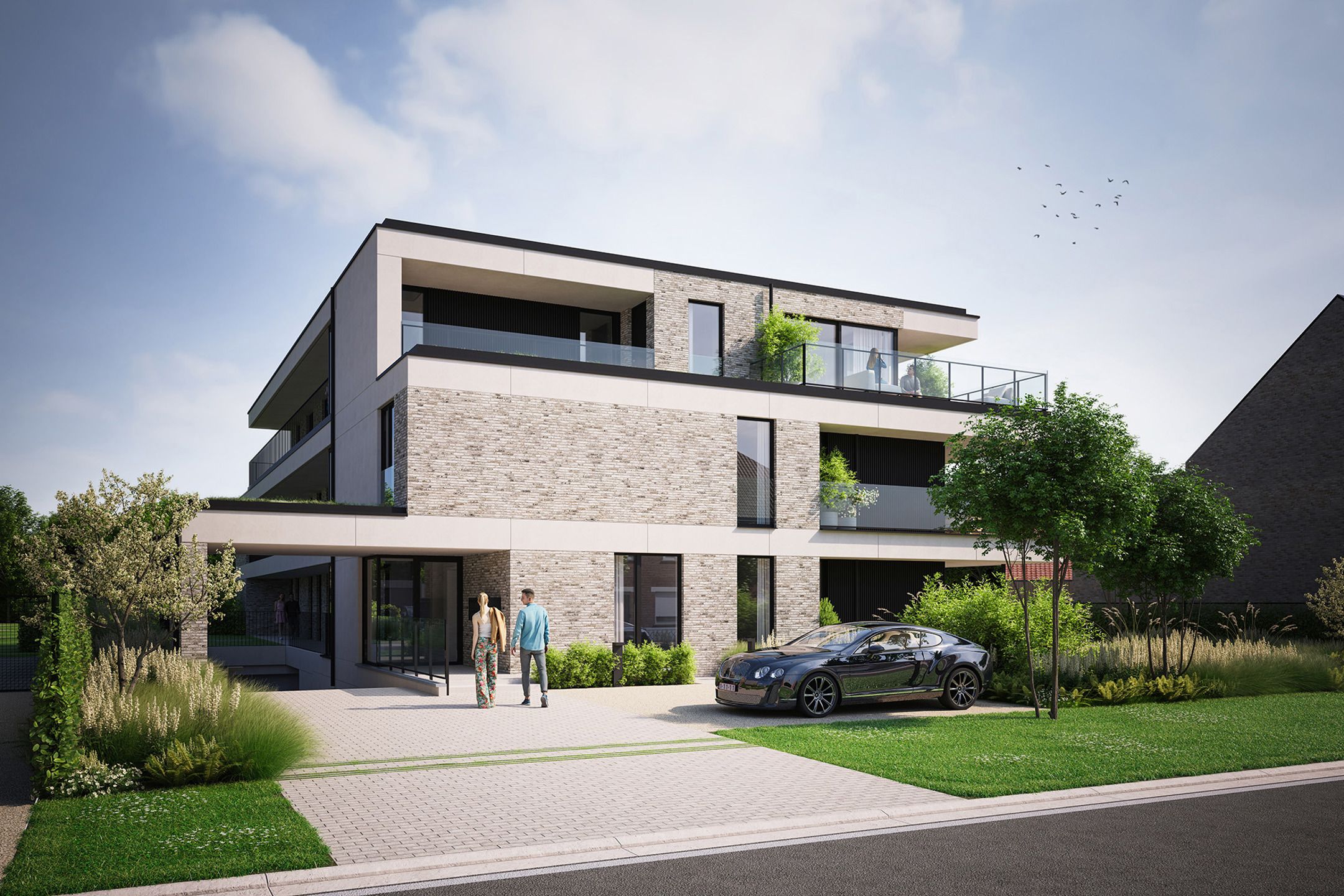 11 stijlvolle BEN-appartementen op groene locatie in Lummen foto {{pictureIndex}}