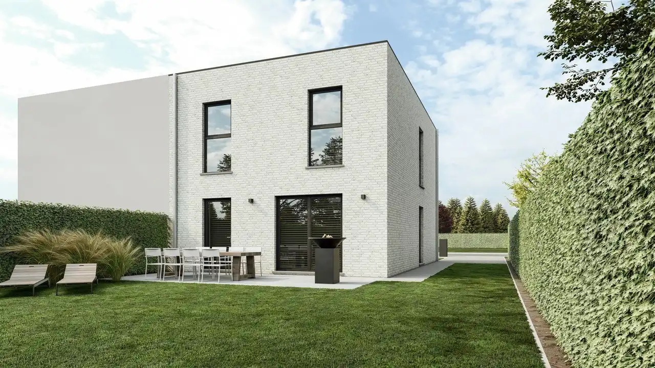 Nieuwbouwwoning, halfopen bebouwing, LOT 1, voor halfopen bebouwing, 4a 89ca, te Houthalen-Helchteren foto 2