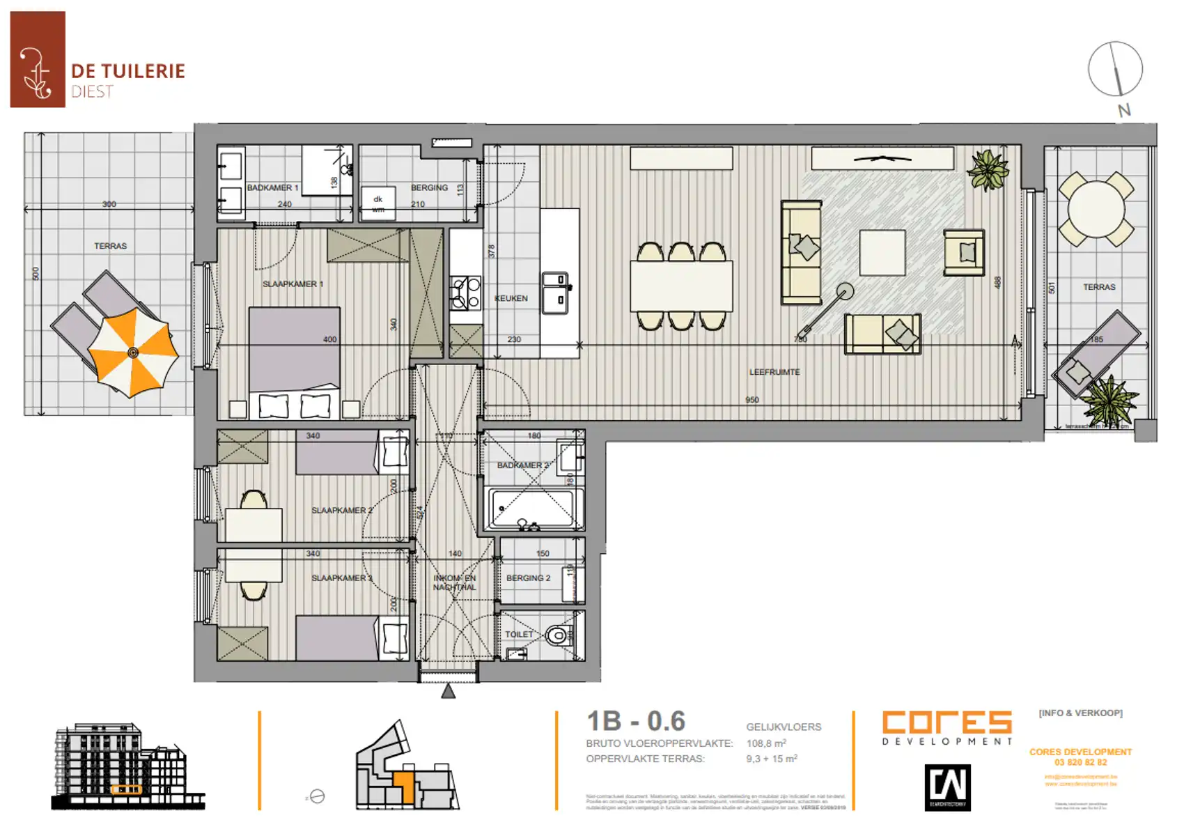 Recent gelijkvloersappartement met 3 slaapkmrs & staanplaats foto 30