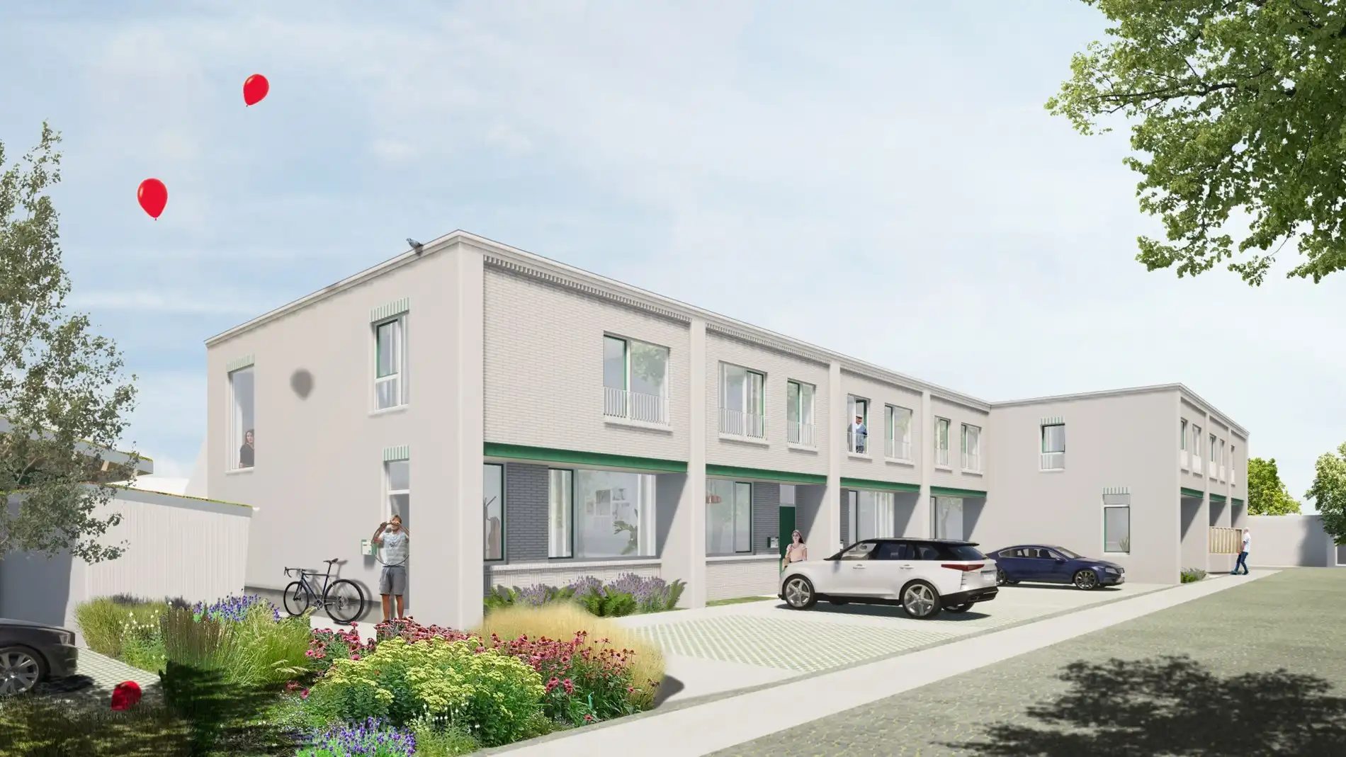 Duurzame nieuwbouwwoning met 3 slk te Oudenburg foto {{pictureIndex}}