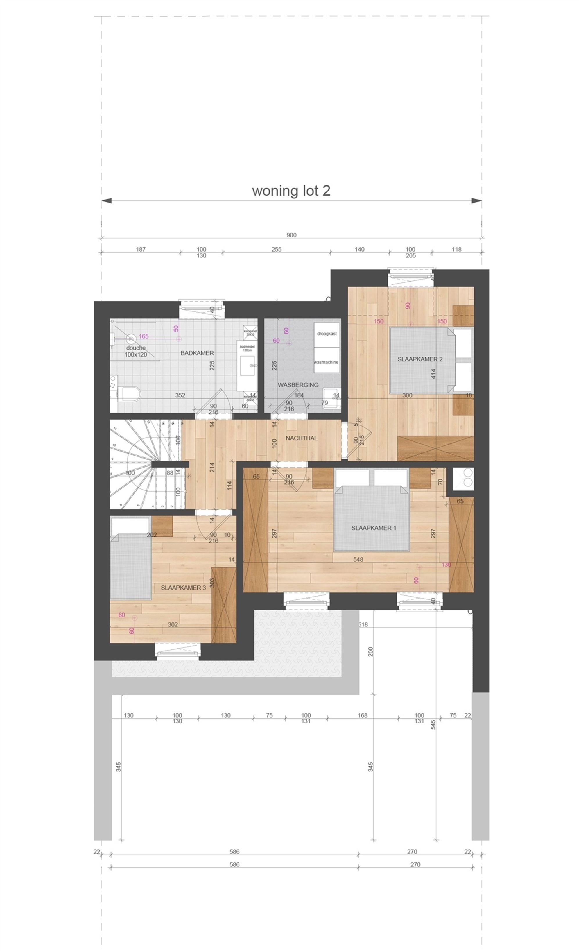 NIEUWBOUWWONING MET 3 SLAAPKAMERS UITERST CENTRAAL DOCH RUSTIG GELEGEN TE ZONHOVEN foto 6
