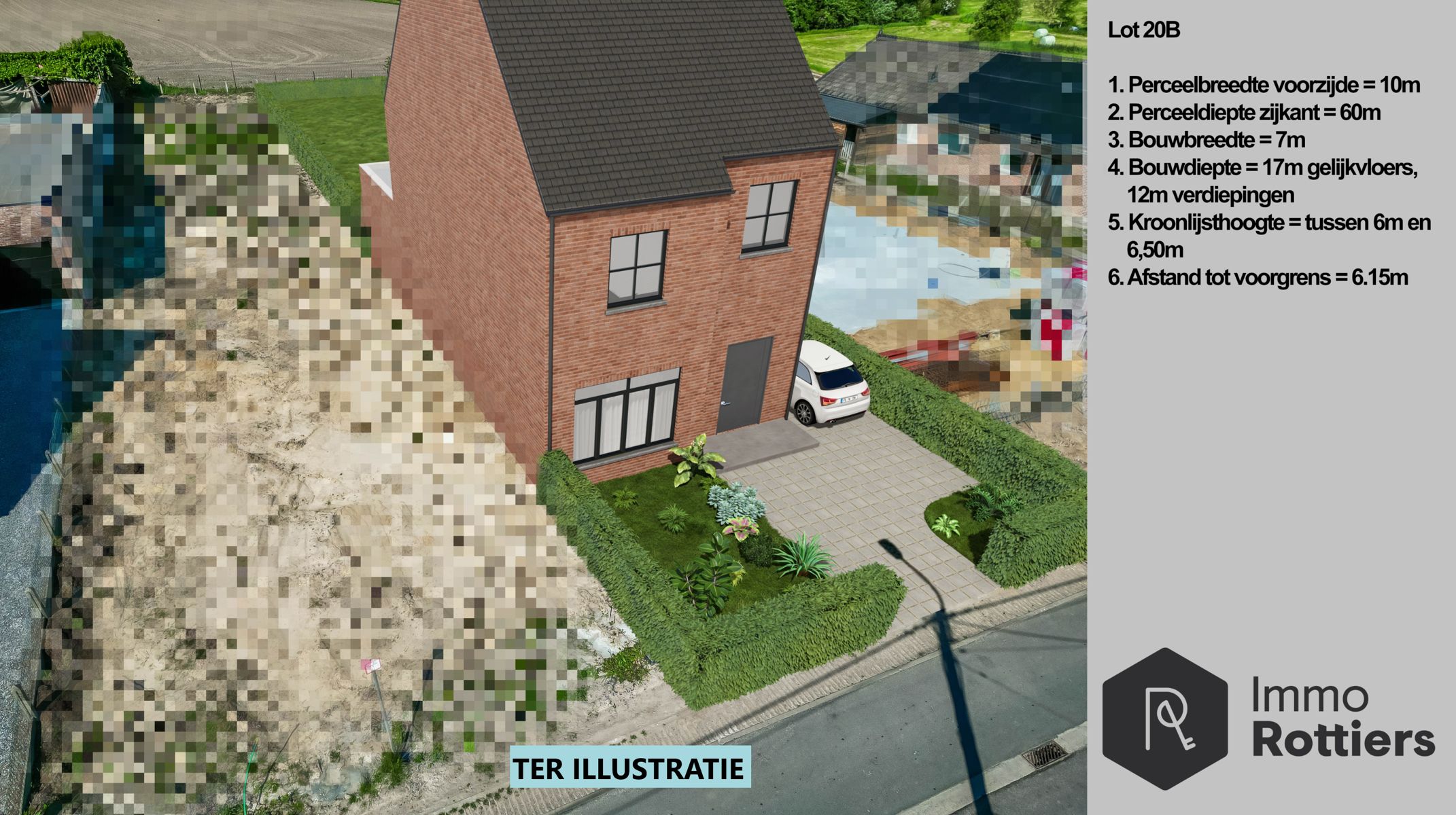 Fantastisch gelegen bouwgrond (6are) voor halfopen bebouwing te Londerzeel foto 3