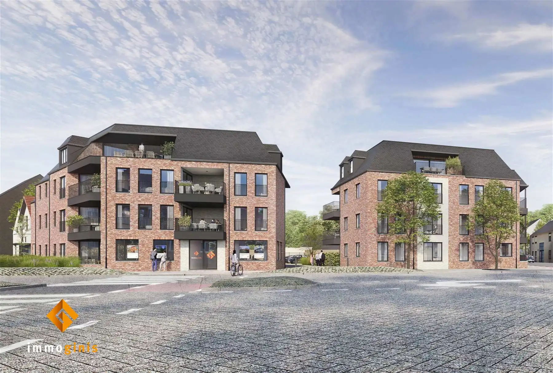 Gelijkvloers appartement met 1 slaapkamer en overdekt terras.  foto 2