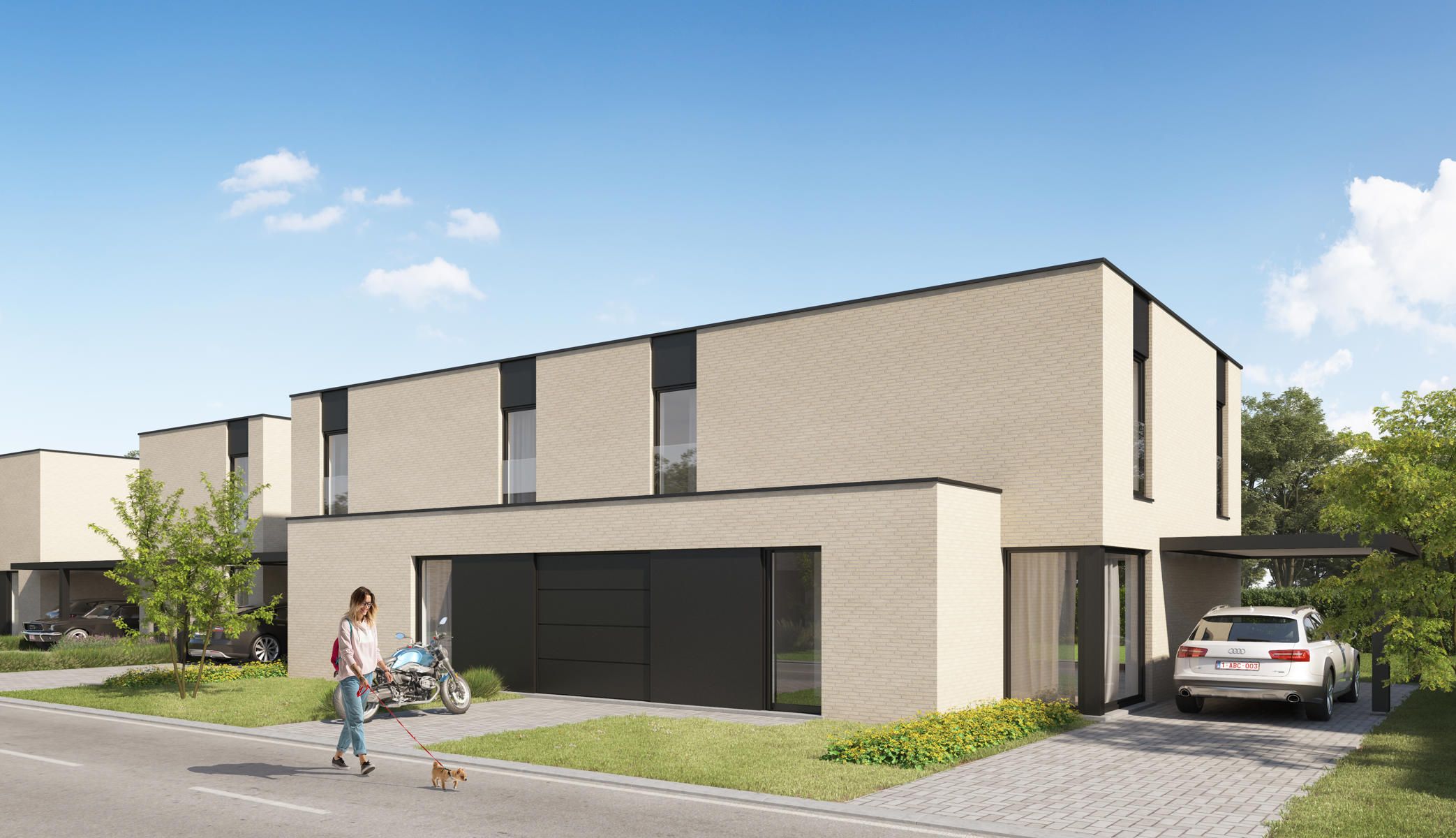 Moderne, gesloten woning foto 1