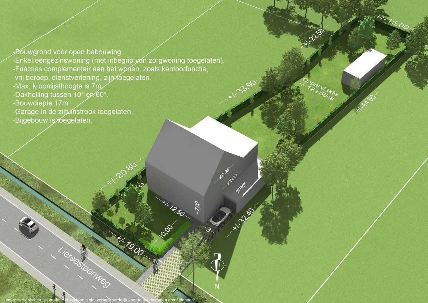 Bouwgrond open bebouwing op perceel van 1.255 m² foto 11