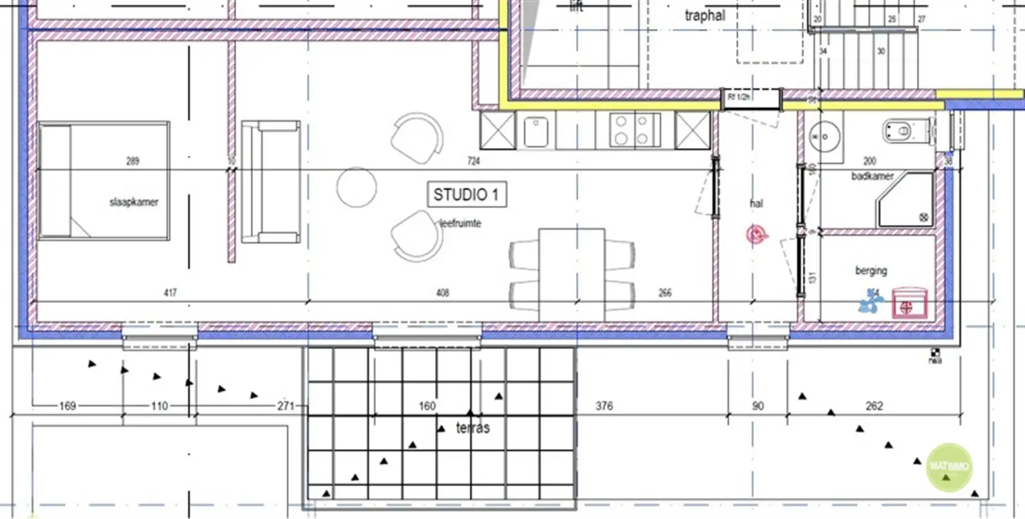 Nieuwbouwappartement (59m2) met 1 slaapkamer, terras en autostaanplaats te Mol.&nbsp; foto 12