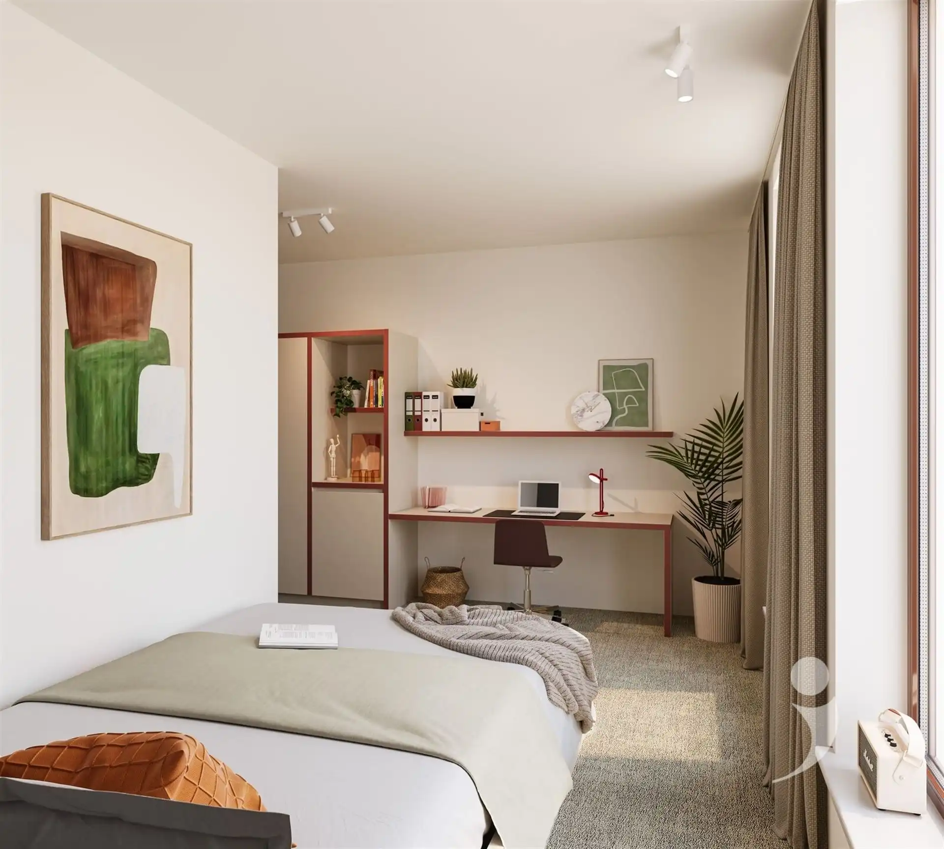 Kot/kamer te huur Sint-Hubertusstraat 1C/03.01 - 3000 LEUVEN