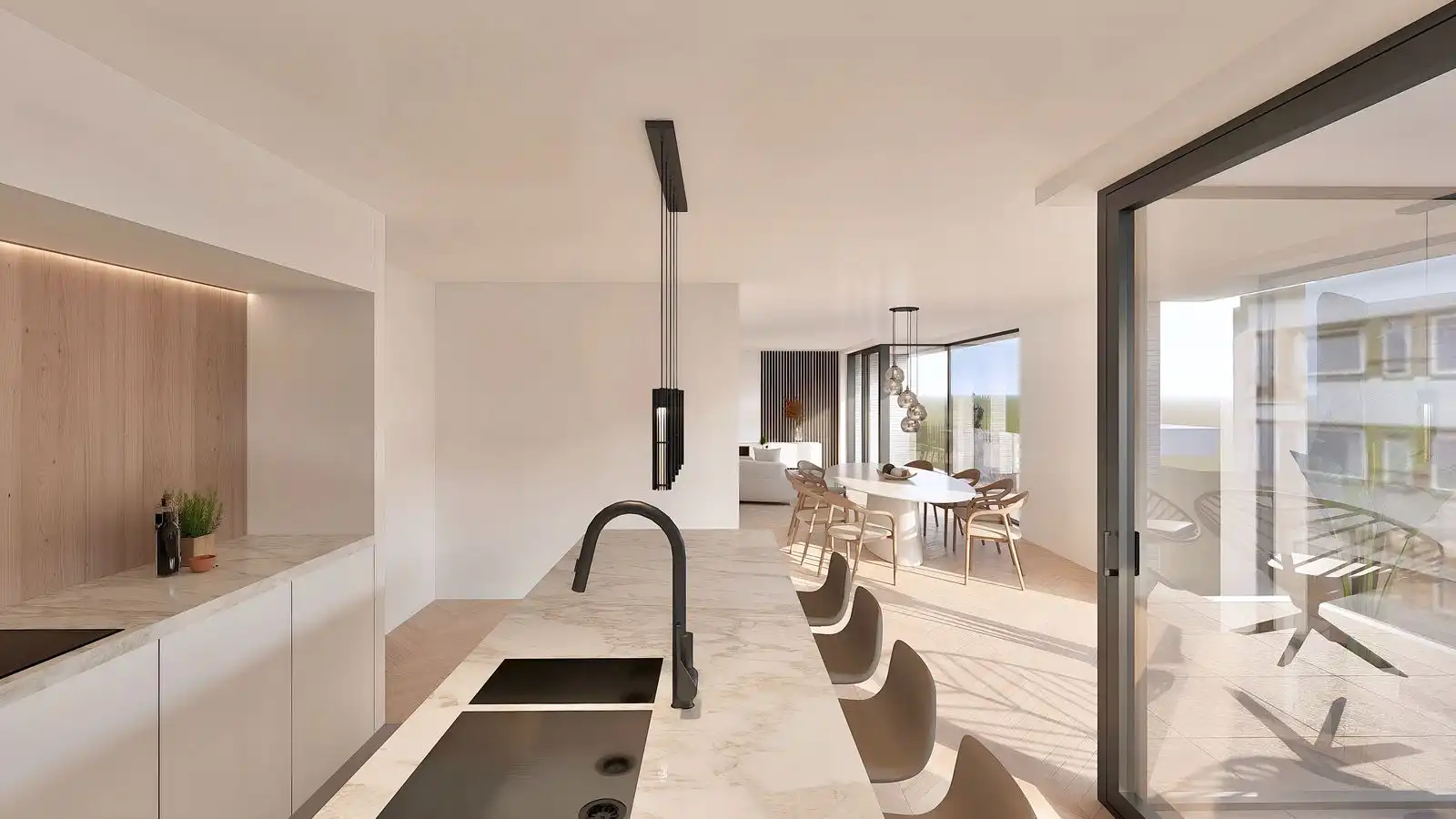 Exclusief nieuwbouwproject in het bruisende centrum met ruime terrassen, dichtbij zee foto 9
