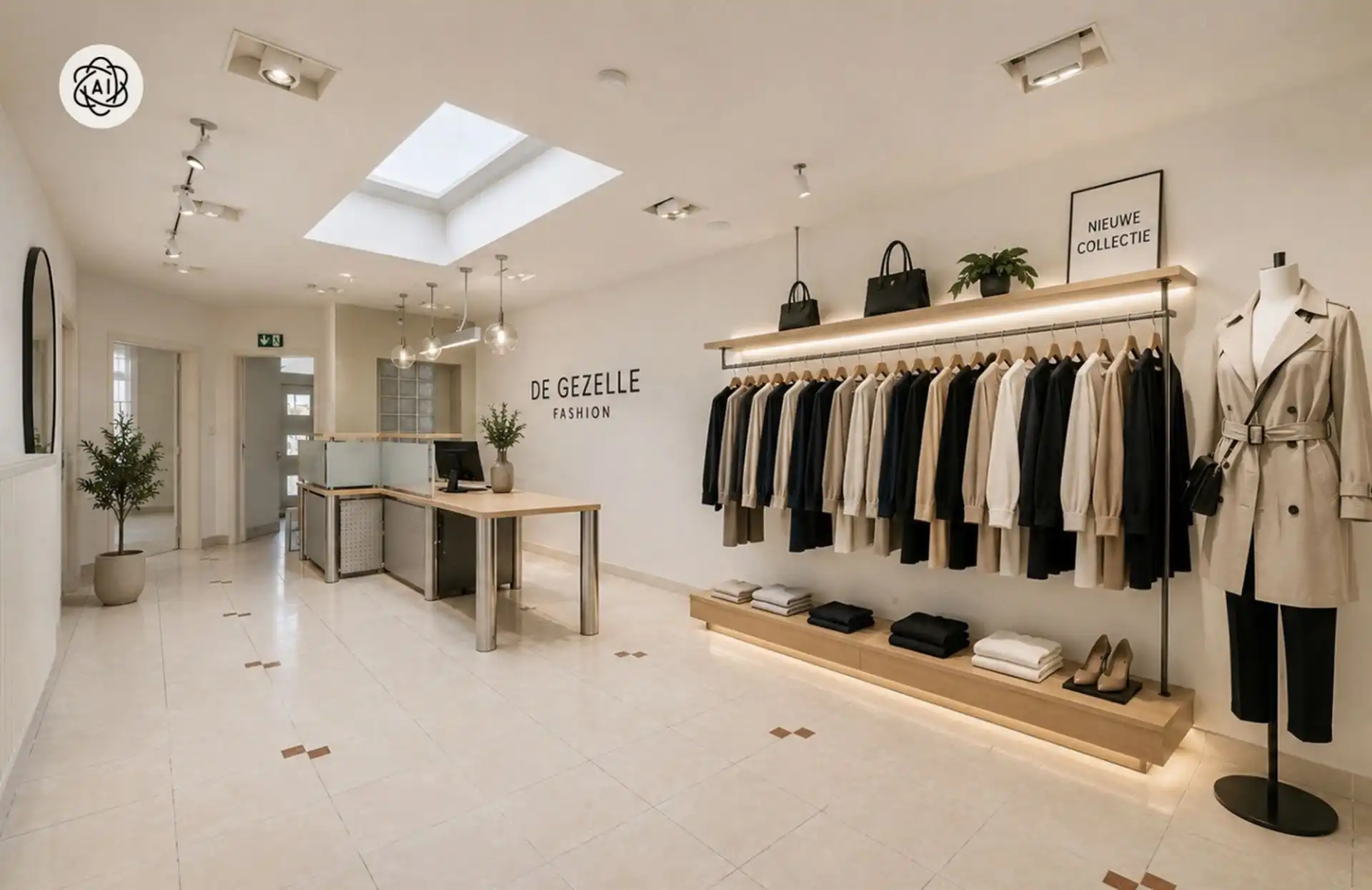 Handelspand met woonst op toplocatie aan het Shopping Center foto 4