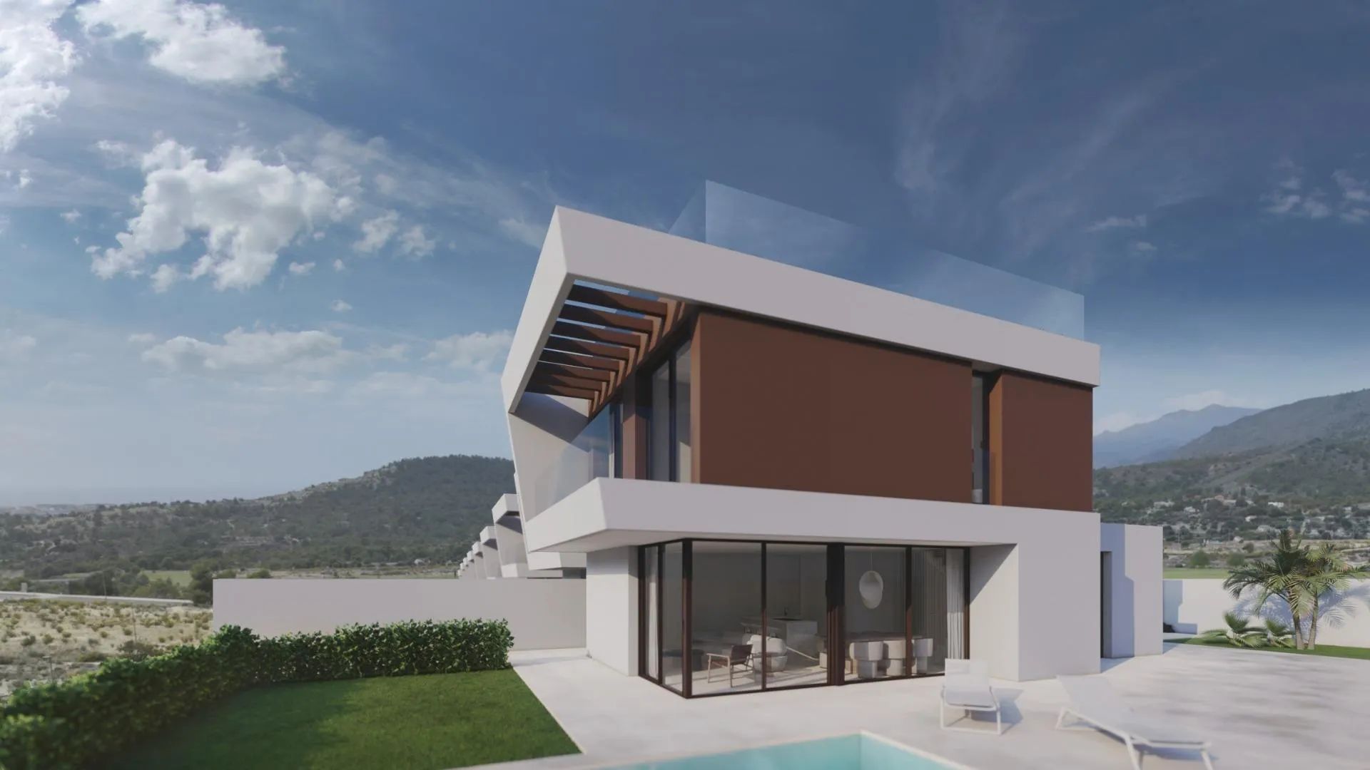 Moderne villa's in het hart van de Costa Blanca – luxe leven met uitzicht op zee en de bergen foto {{pictureIndex}}