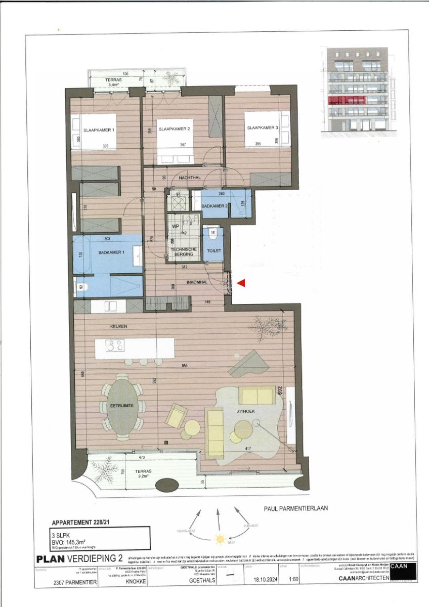 Laatste Nieuwbouw Luxe 3-Slaapkamer Appartement op de Tweede Verdieping -  residentie Mayfair, Knokke foto 2