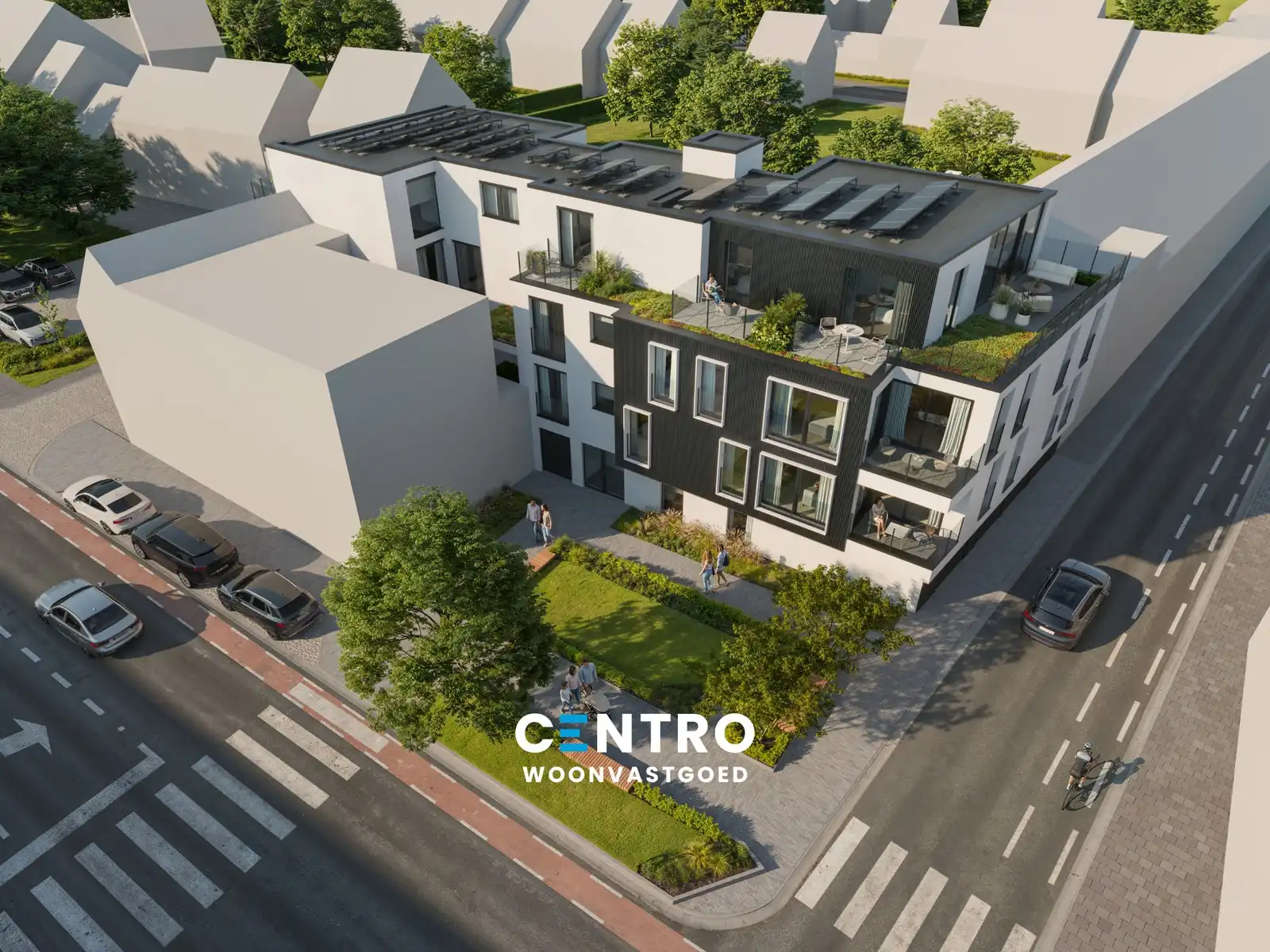 Nieuwbouw gelijkvloersapp. met 2 slpks en ZUIDWEST-gericht terras! foto 2