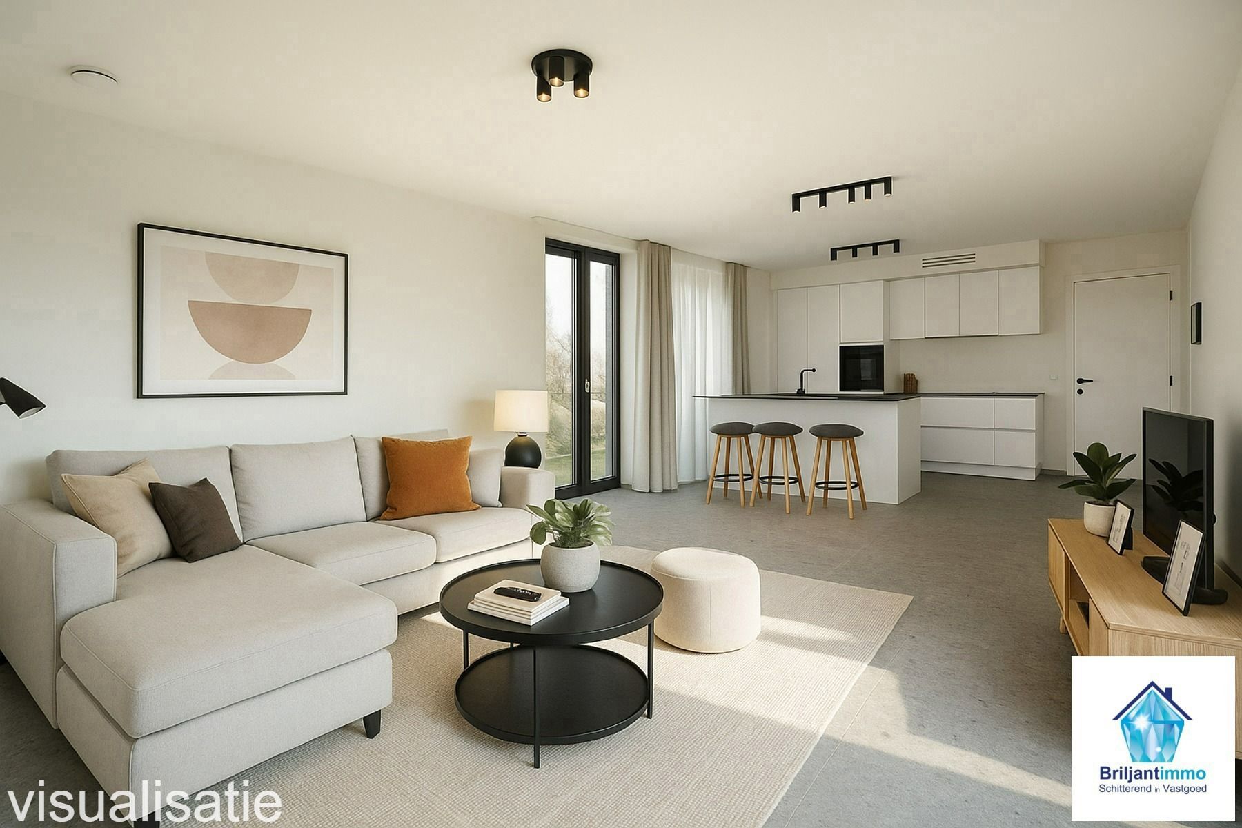 Doorloopappartement met 2 slpkmrs & terras - 6% BTW mogelijk foto {{pictureIndex}}