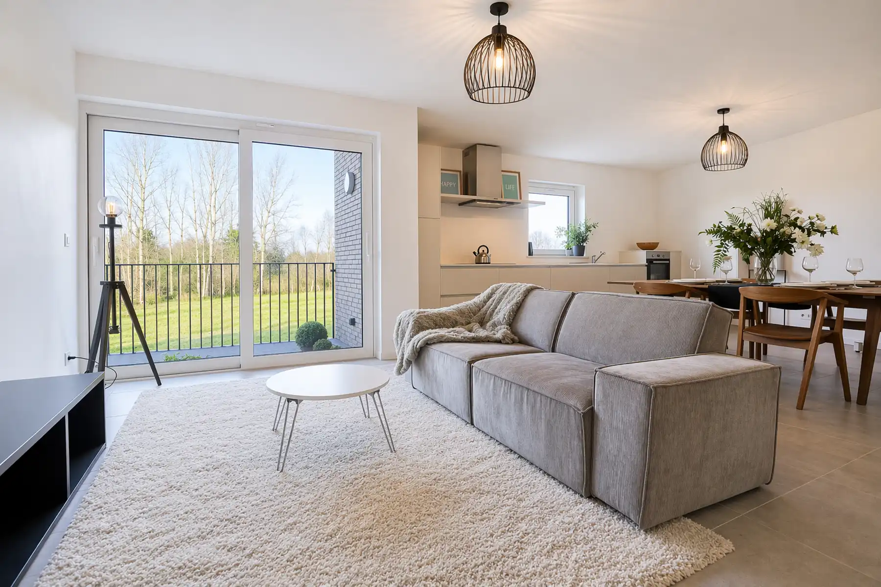 Nieuwbouwappartement te huur in Halle 2de verdiep – 2 kamers  terras foto {{pictureIndex}}