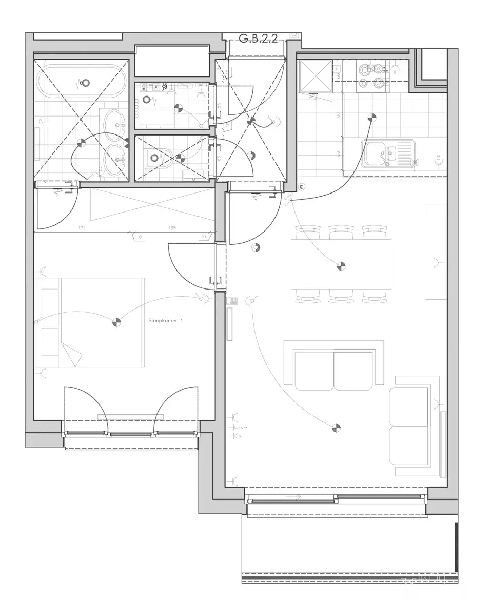 Prachtig gemeubeld appartement - 1 Kamer met TERRAS foto 8