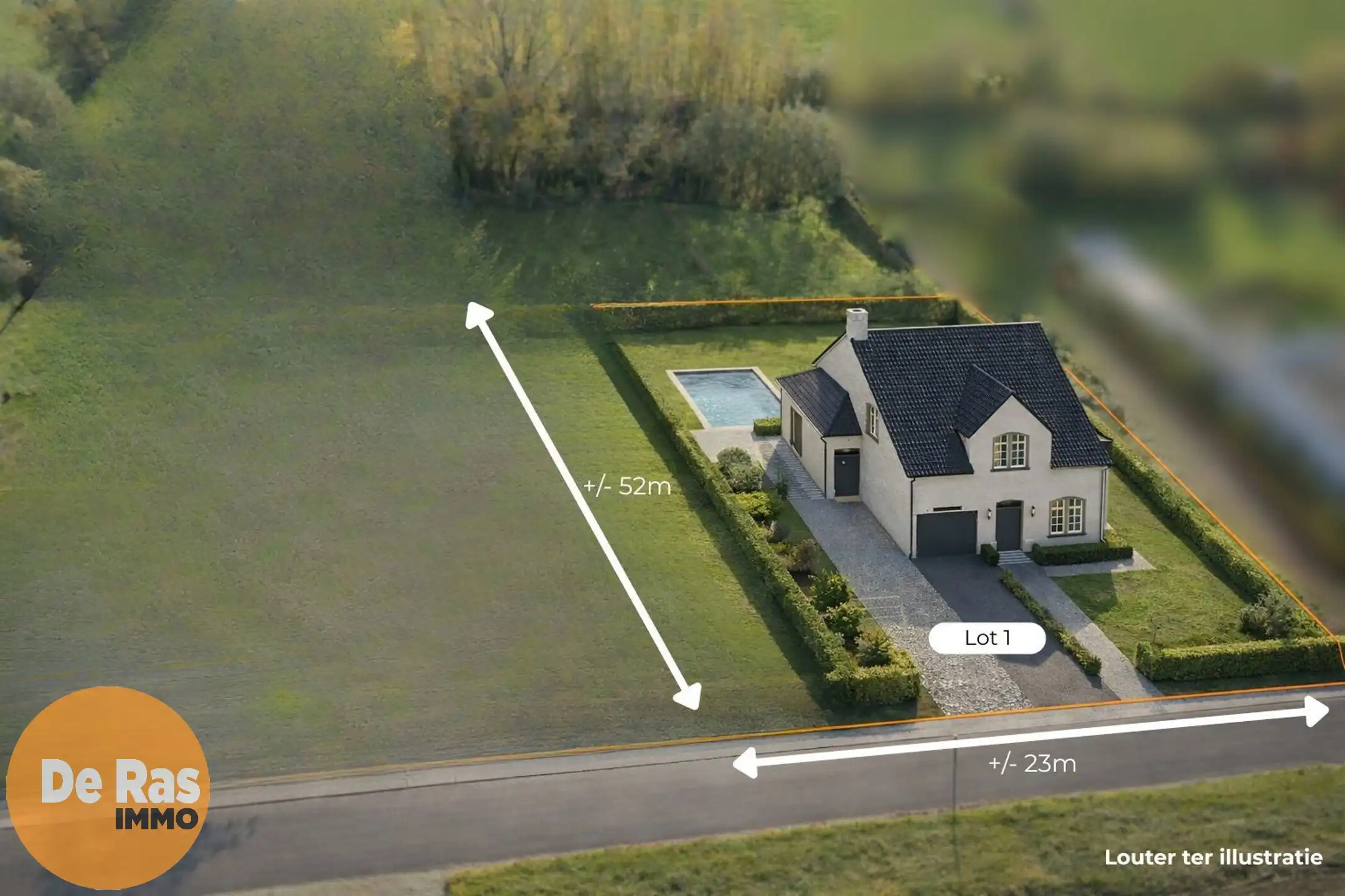 MASSEMEN – Bouwgrond voor open bebouwing, unieke ligging! foto {{pictureIndex}}