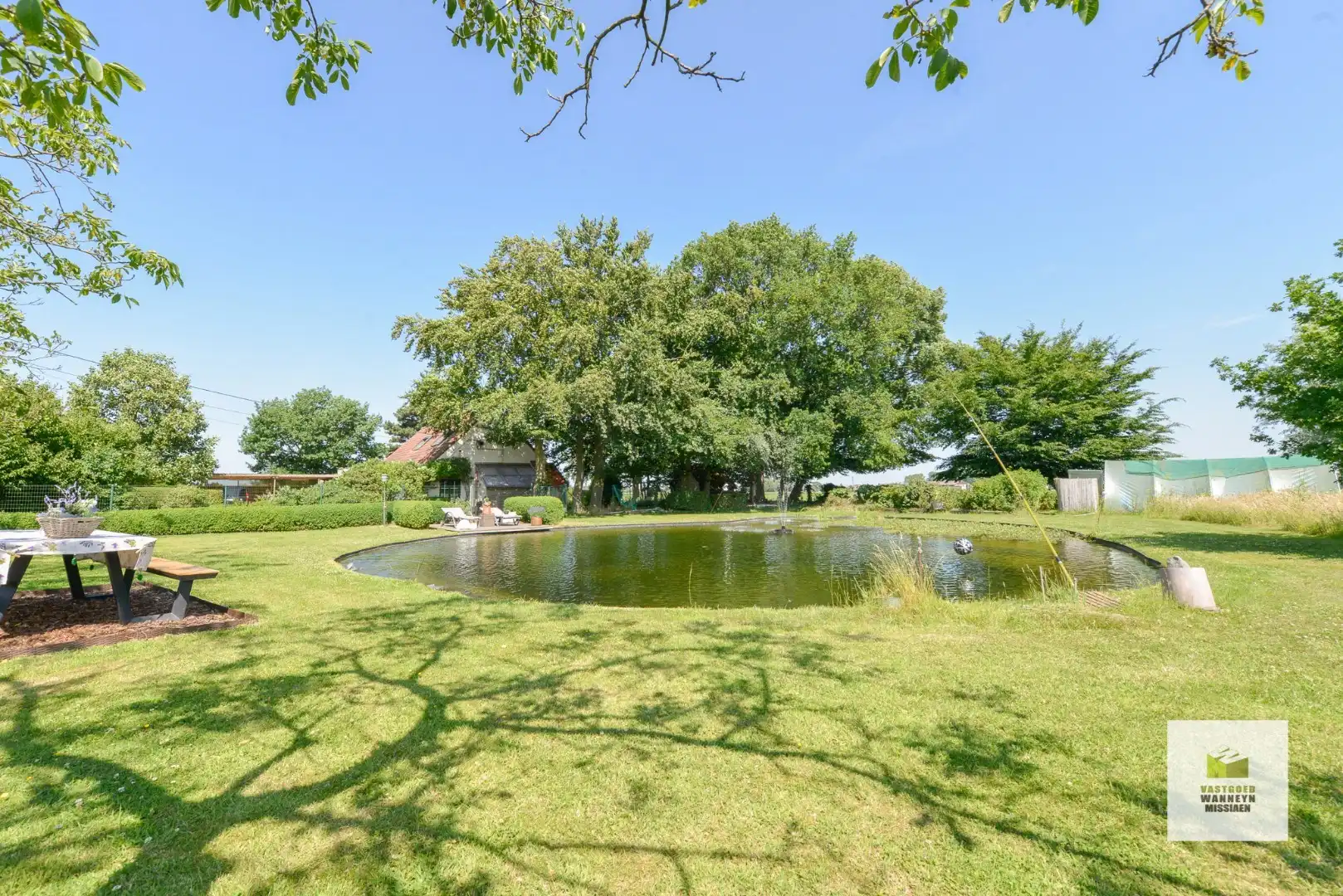 Idyllisch gelegen woning op 3.928 m2 met natuurlijke zwemvijver en 360° vergezicht foto 11