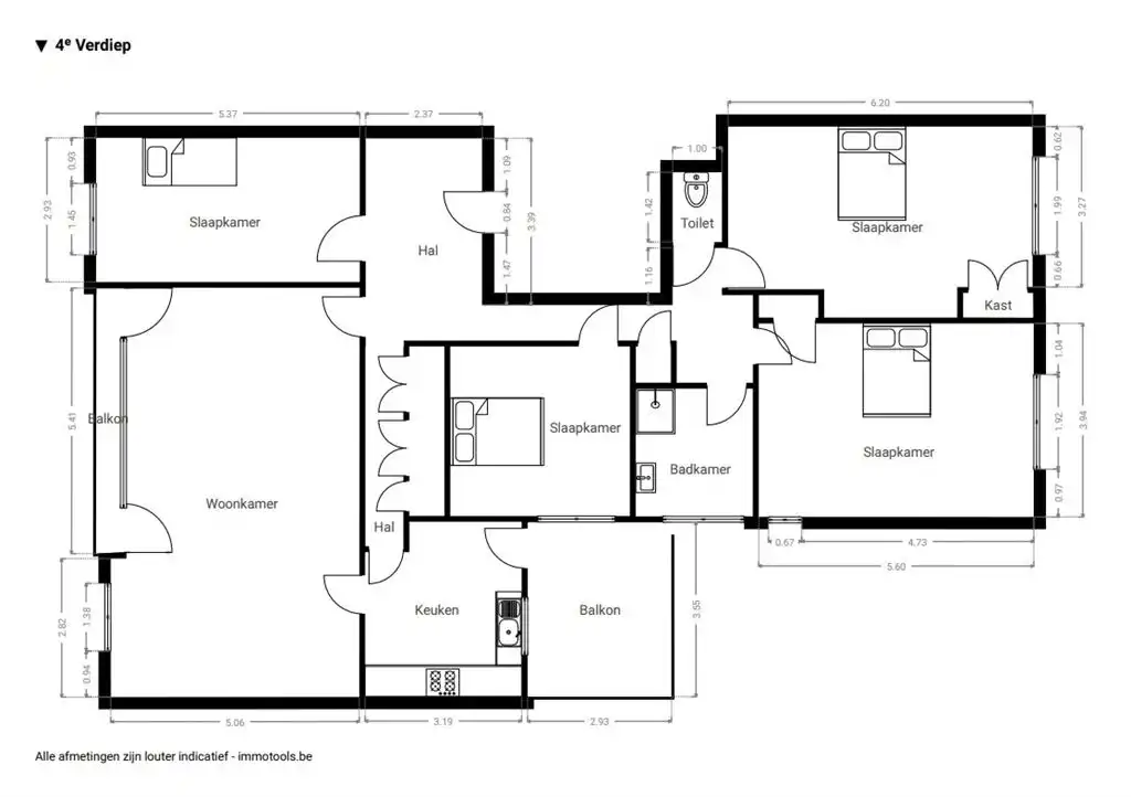 4-slpk appartement op toplocatie nabij centraal station foto 18