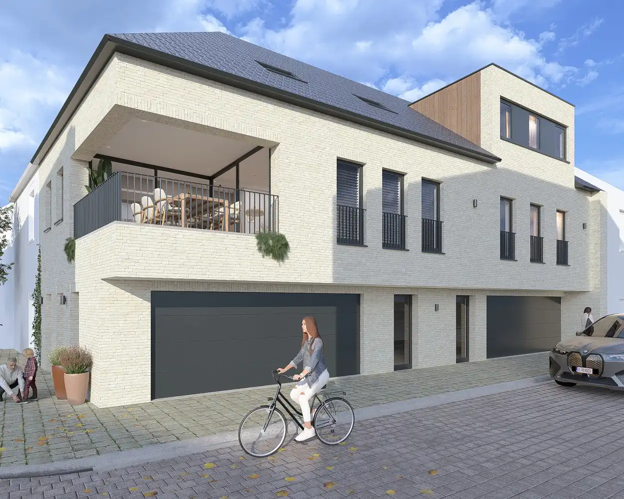 Projectgrond voor de oprichting van twee woningen in het centrum van Wingene. foto 4