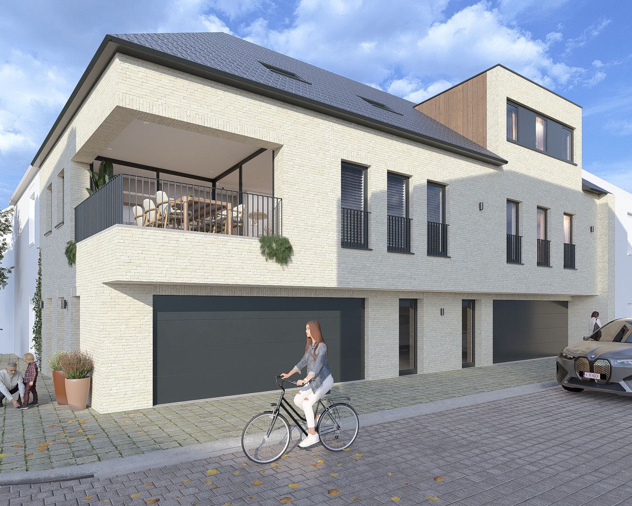Projectgrond voor de oprichting van twee woningen in het centrum van Wingene. foto 4