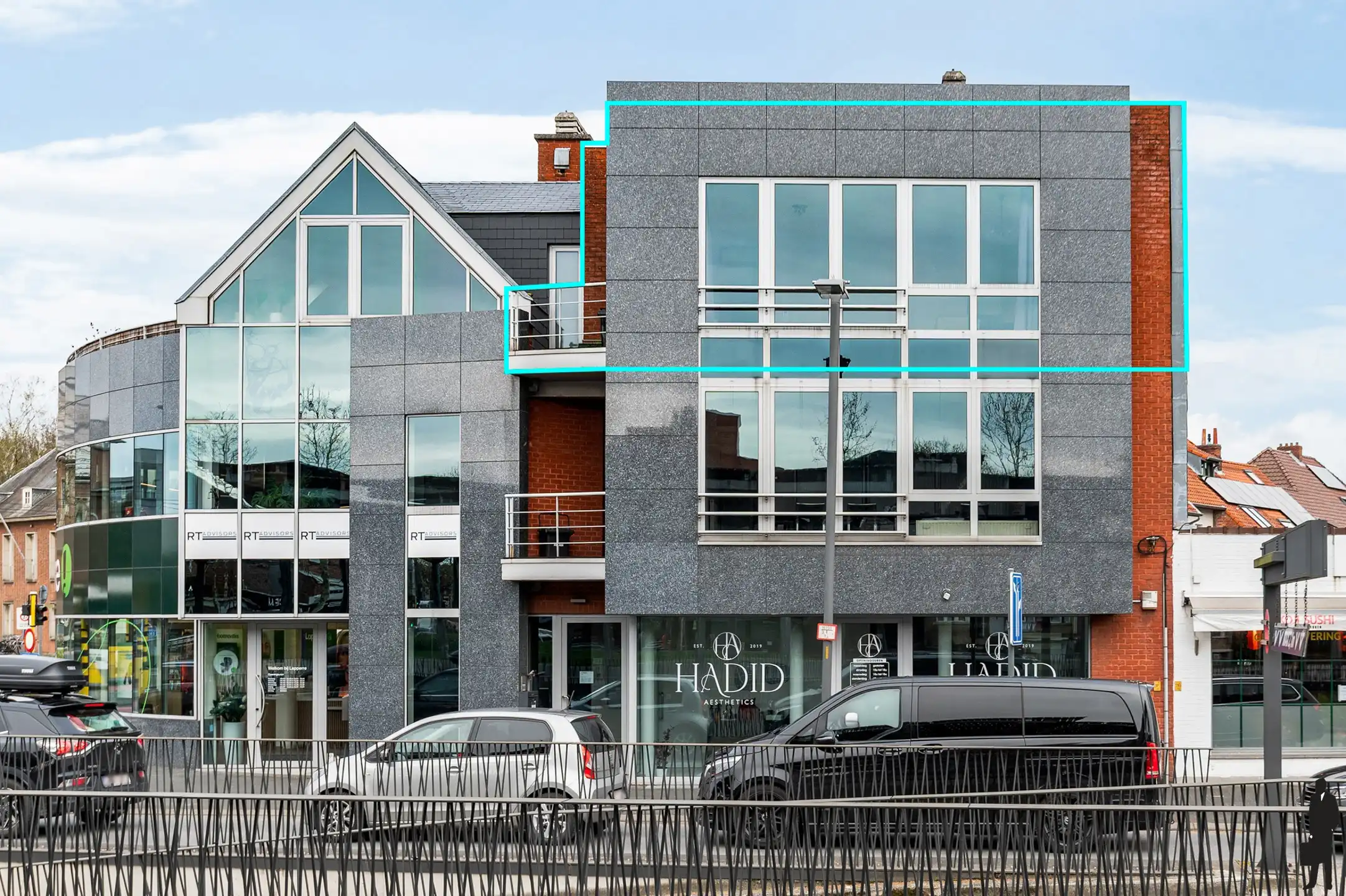 Centraal gelegen app met zicht op het Marktplein van Mortsel foto 20