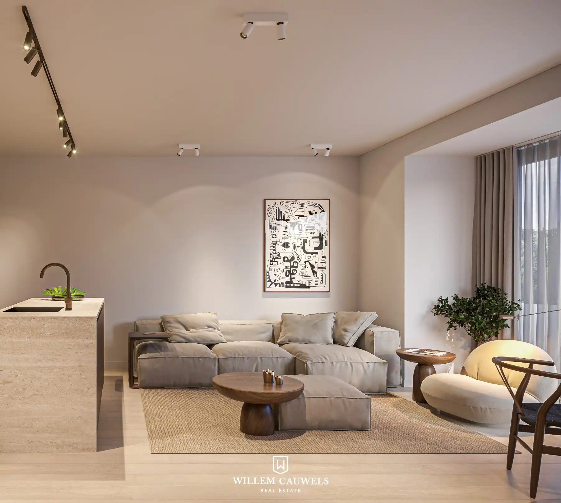 Res. "Babette": 2 slaapkamer appartement met extra groot terras  foto 4