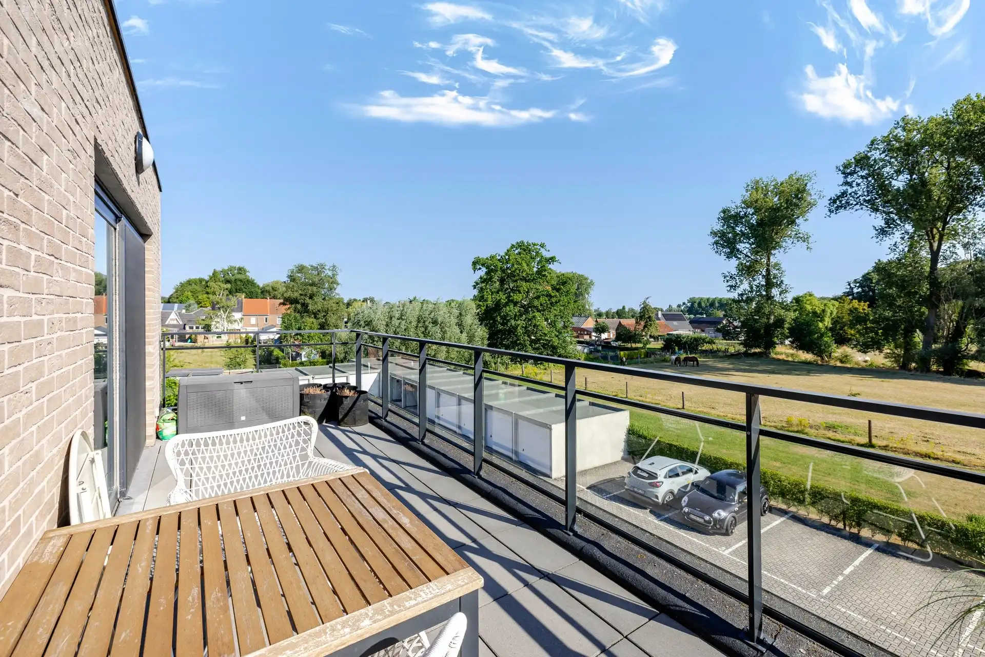 Penthouse met 3 slaapkamers, dressing en panoramisch zicht op het groen te Lede foto 19