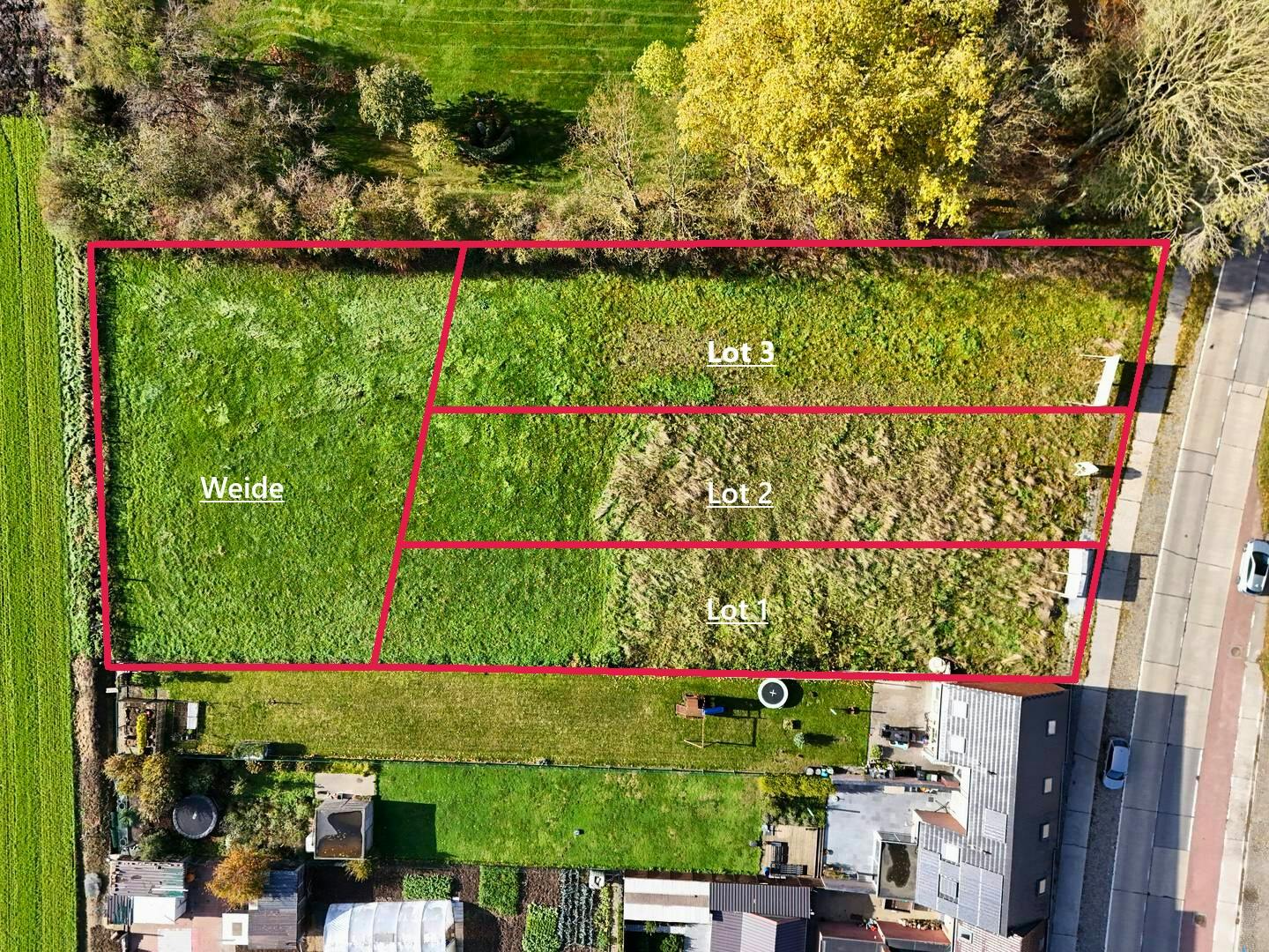 Mooi en zuidgericht stuk bouwgrond (558m²) voor halfopen bebouwing foto 3