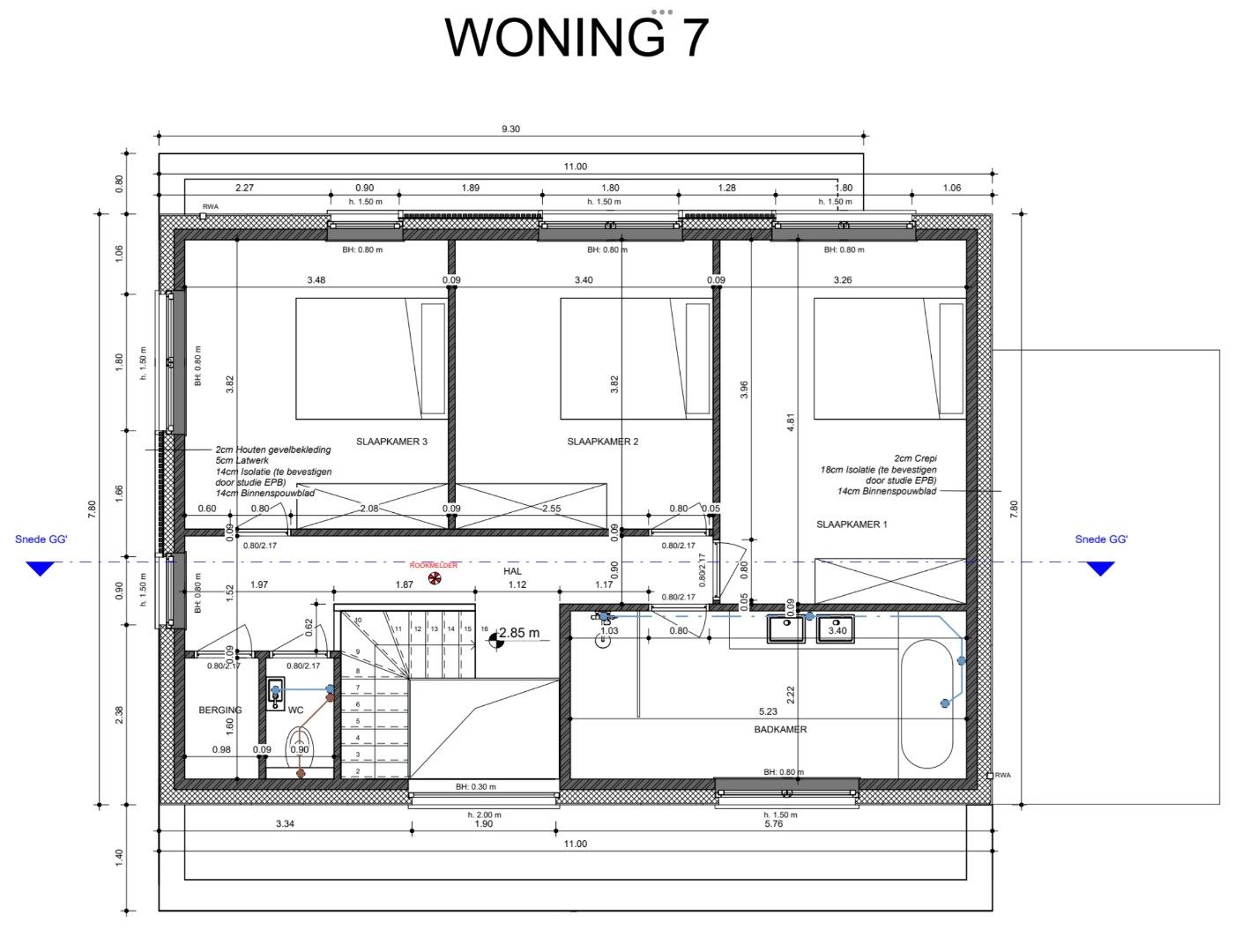 Rustig gelegen nieuwbouwwoning met 3 slaapkamers en prachtig zicht op de velden te Moere foto 14