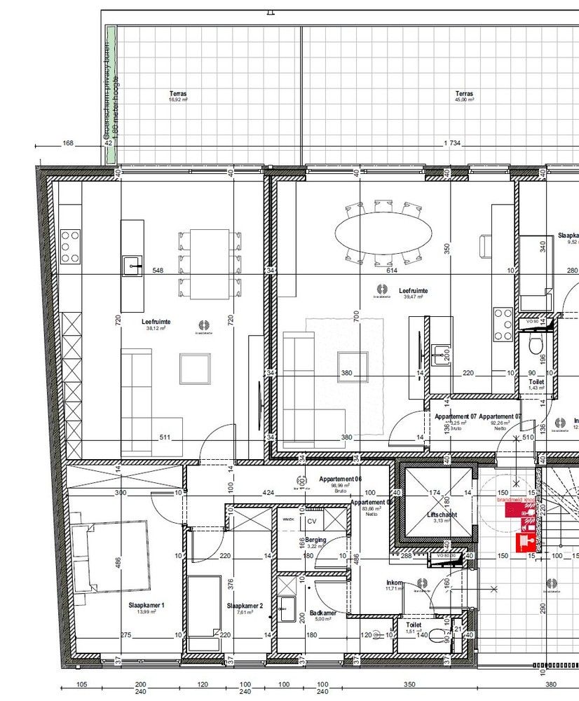 REEDS 45% VERKOCHT ! HEUSDEN RESIDENTIE DE POORTHOEF (TOPLOCATIE op slechts 100m van kerkplein): 11 moderne appartementen (92-110m²) foto 14