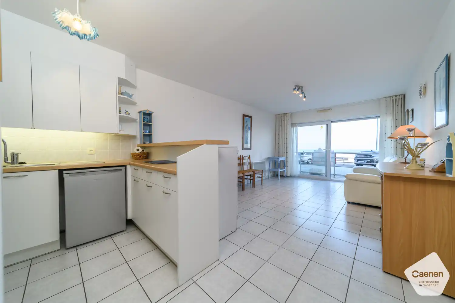 Instapklaar gelijkvloers appartement met frontaal zeezicht, staanplaats en kelder in Bray-Dunes foto 3