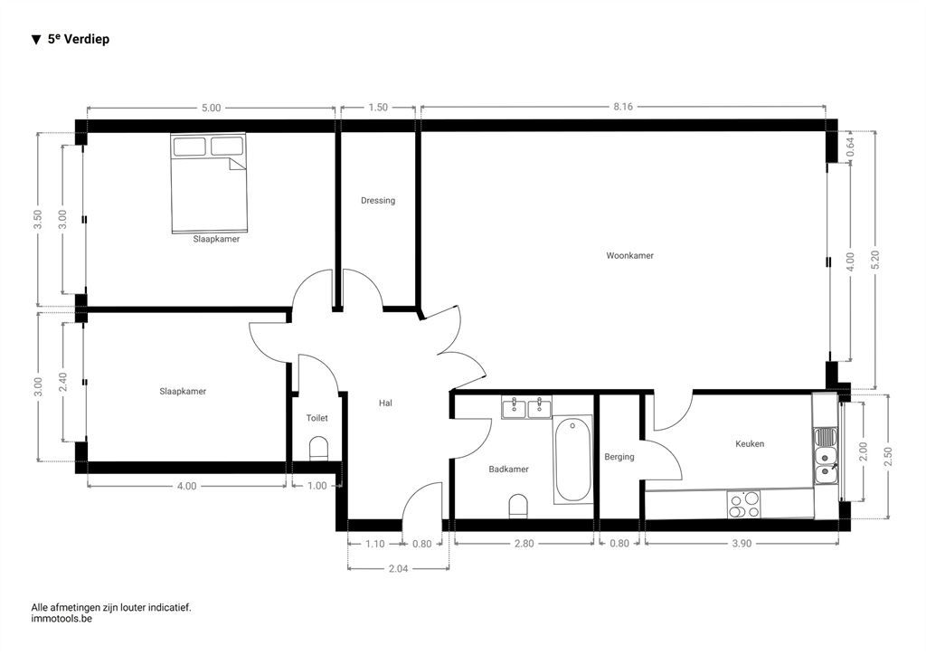 Ruim appartement met 2 terrassen, lage kosten en EPC B foto 13