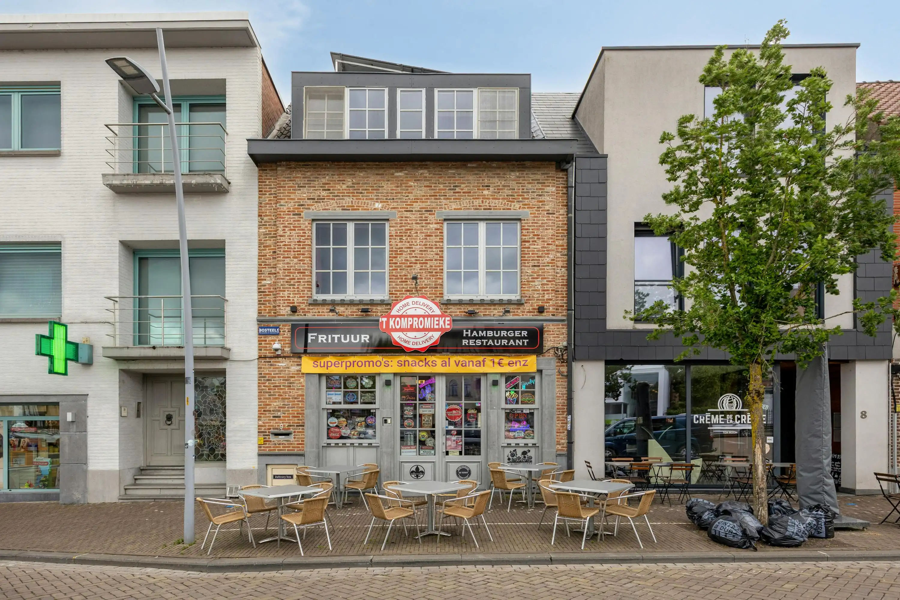 Handelsgelijkvloers met appartement op de markt in Ternat foto 27