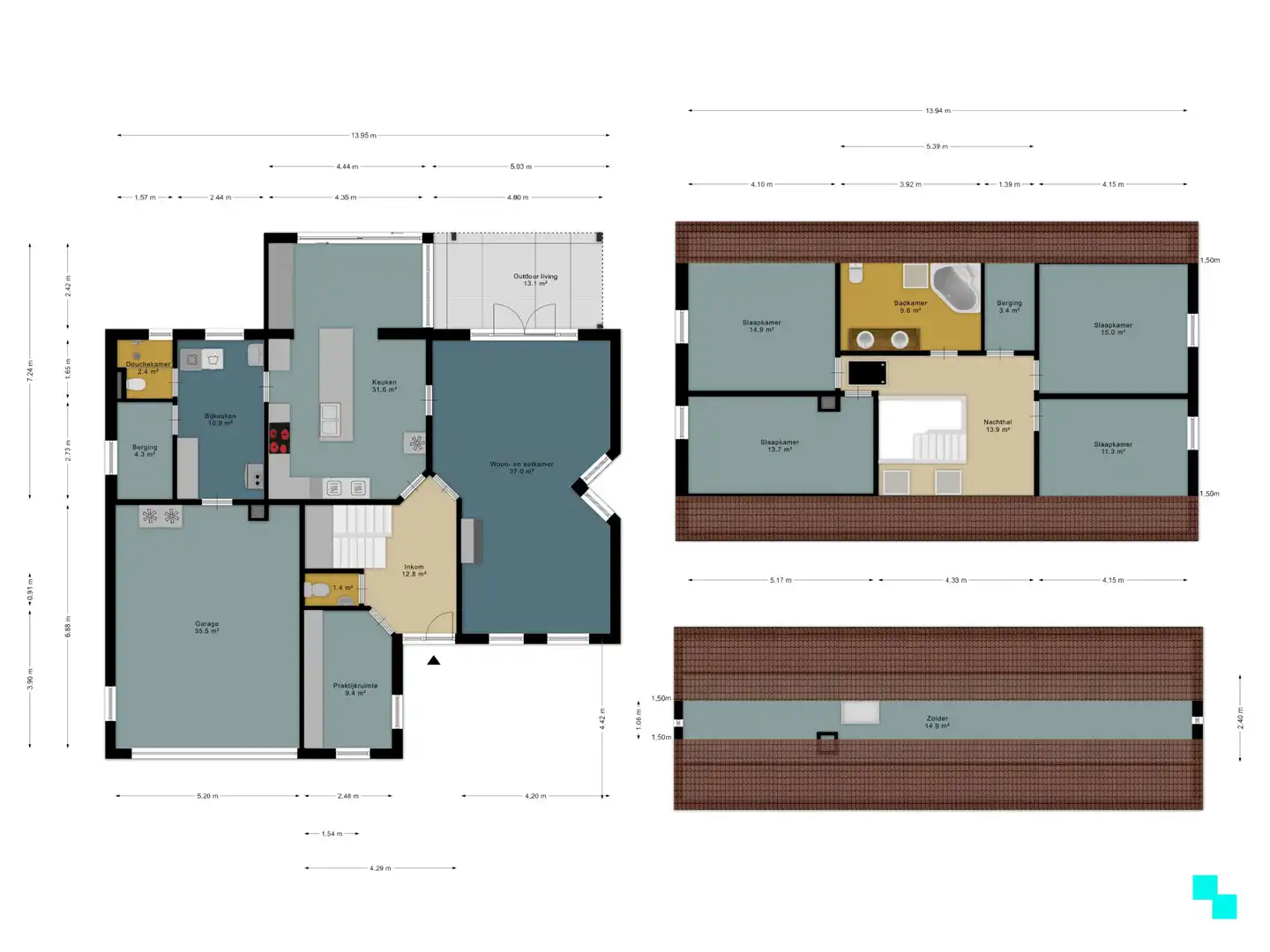Villa met zonnige tuin en vier slaapkamers te Oostakker foto 30