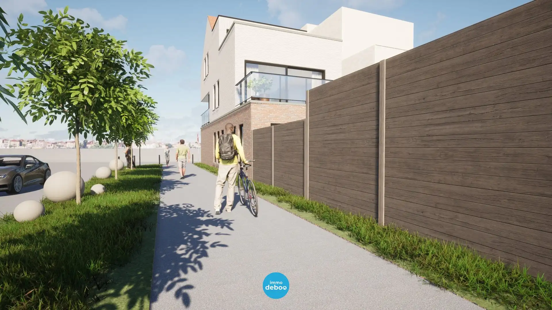 Bouwgrond met bouwvergunning voor halfopen kangoeroewoning vlakbij zee foto 7