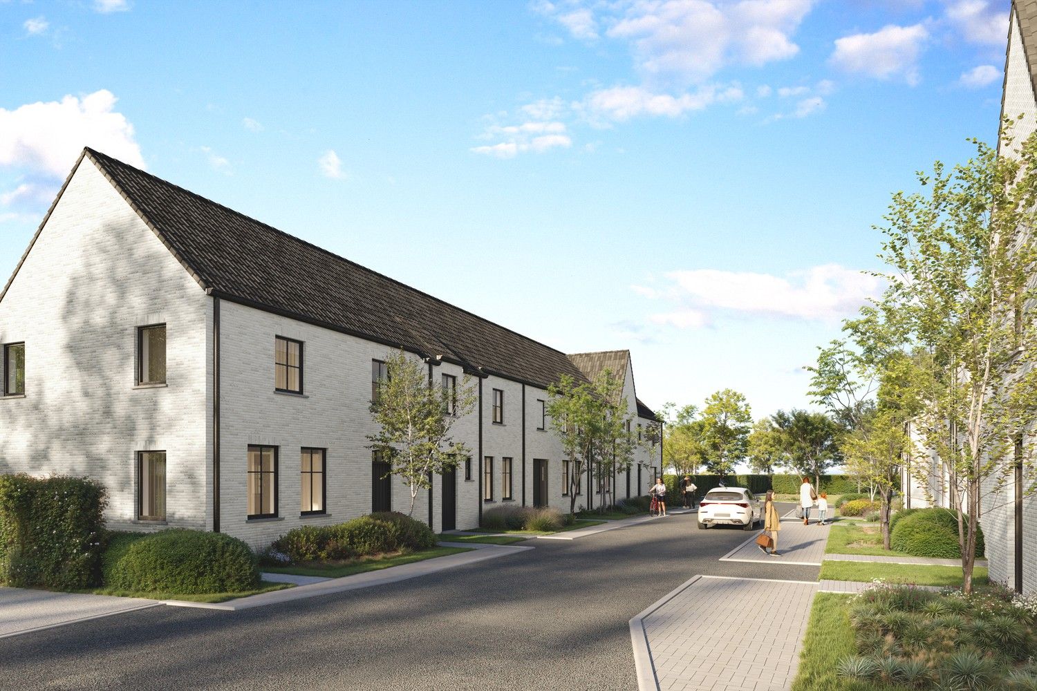 Nieuwbouwwoningen met 3 slaapkamers (mogelijkheid aankoop 6% BTW) foto {{pictureIndex}}