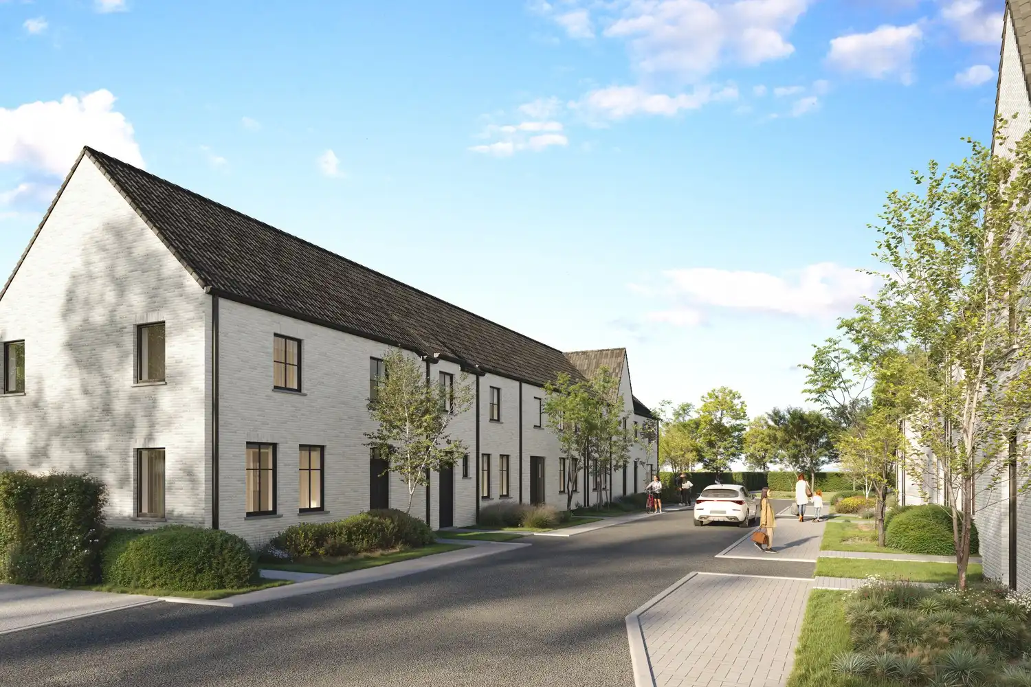 Nieuwbouwwoningen met 3 slaapkamers (mogelijkheid aankoop 6% BTW) foto {{pictureIndex}}