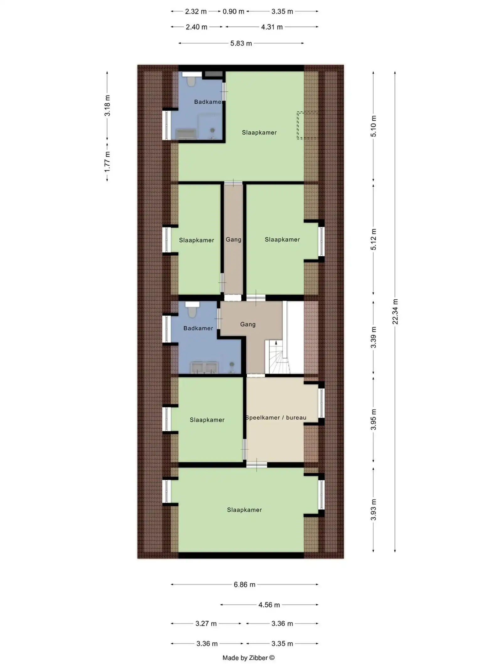 Zeer ruime woning met mogelijkheden privé/beroep foto 14