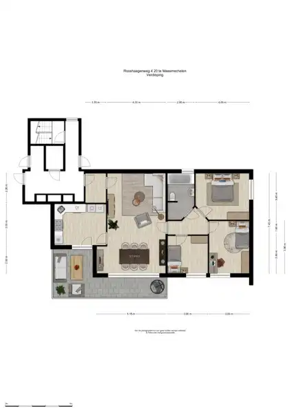Ruim energiezuinig appartement met 3 slaapkamers van 107m² foto 23