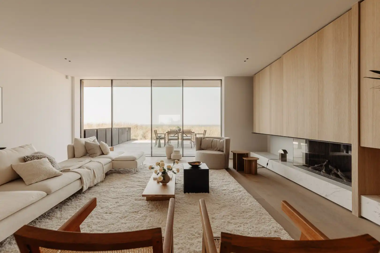 Uiterst smaakvol en top-notch afgewerkt appartement met frontaal zeezicht van het gelijkvloers terras - Residentie Blanke Top foto 3