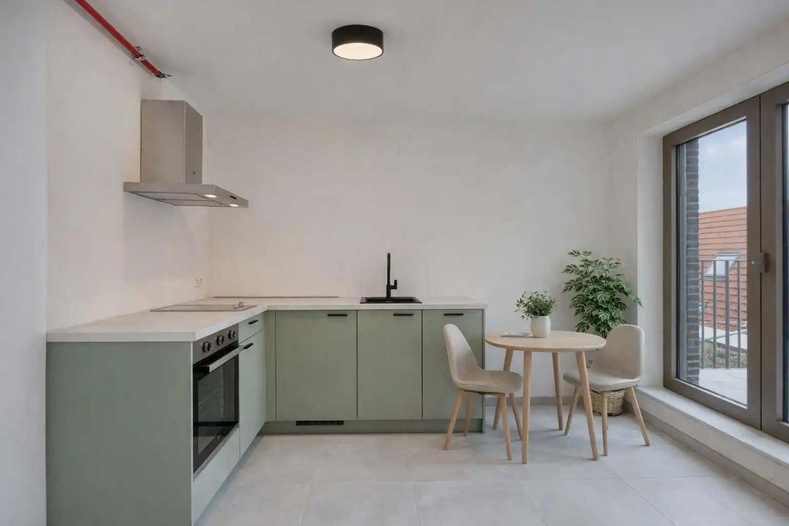 Nieuwbouw studio met terras van 9m2 in hartje Leuven met kelderberging en parkeermogelijkheden! 6% BTW mogelijk! foto 2